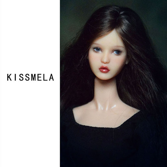 Limited Sale Girl Kissmela Beigeskin Anne Doll Head Suit For 1/6 Doll Body DIY without Makeup