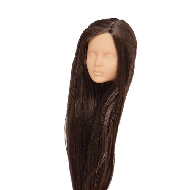 Limited Sale Girl Kissmela Beigeskin Anne Doll Head Suit For 1/6 Doll Body DIY without Makeup