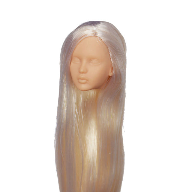 Limited Sale Girl Kissmela Beigeskin Anne Doll Head Suit For 1/6 Doll Body DIY without Makeup