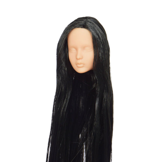 Limited Sale Girl Kissmela Beigeskin Anne Doll Head Suit For 1/6 Doll Body DIY without Makeup