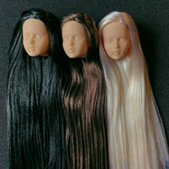 Limited Sale Girl Kissmela Beigeskin Anne Doll Head Suit For 1/6 Doll Body DIY without Makeup