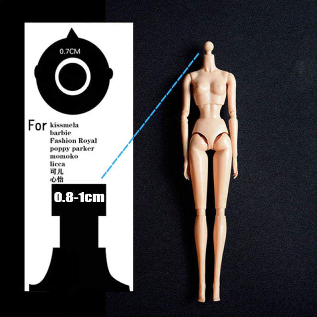Limited Sale Girl Kissmela Beigeskin Anne Doll Head Suit For 1/6 Doll Body DIY without Makeup