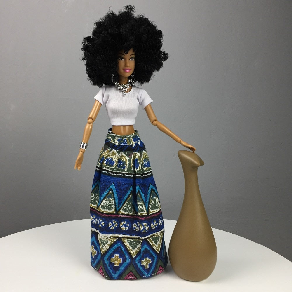 BJD Doll with Black Hair (11in 30cm)