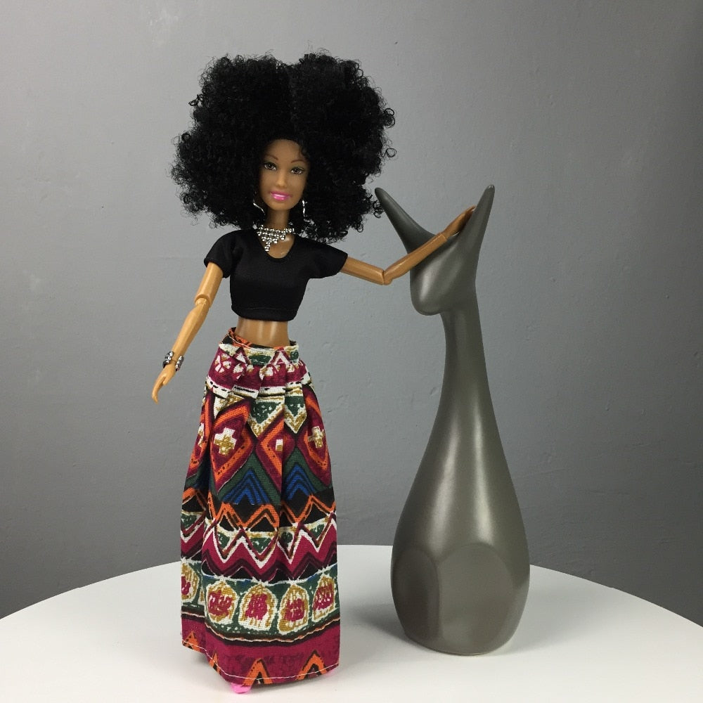 BJD Doll with Black Hair (11in 30cm)
