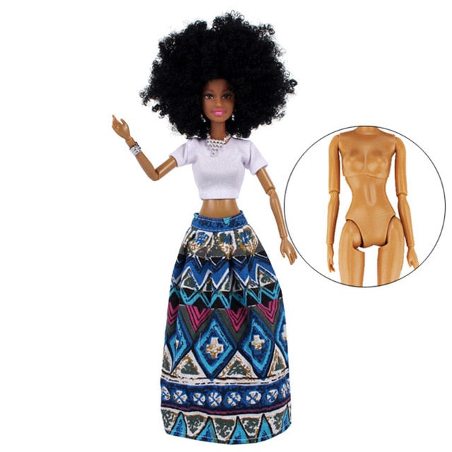 BJD Doll with Black Hair (11in 30cm)